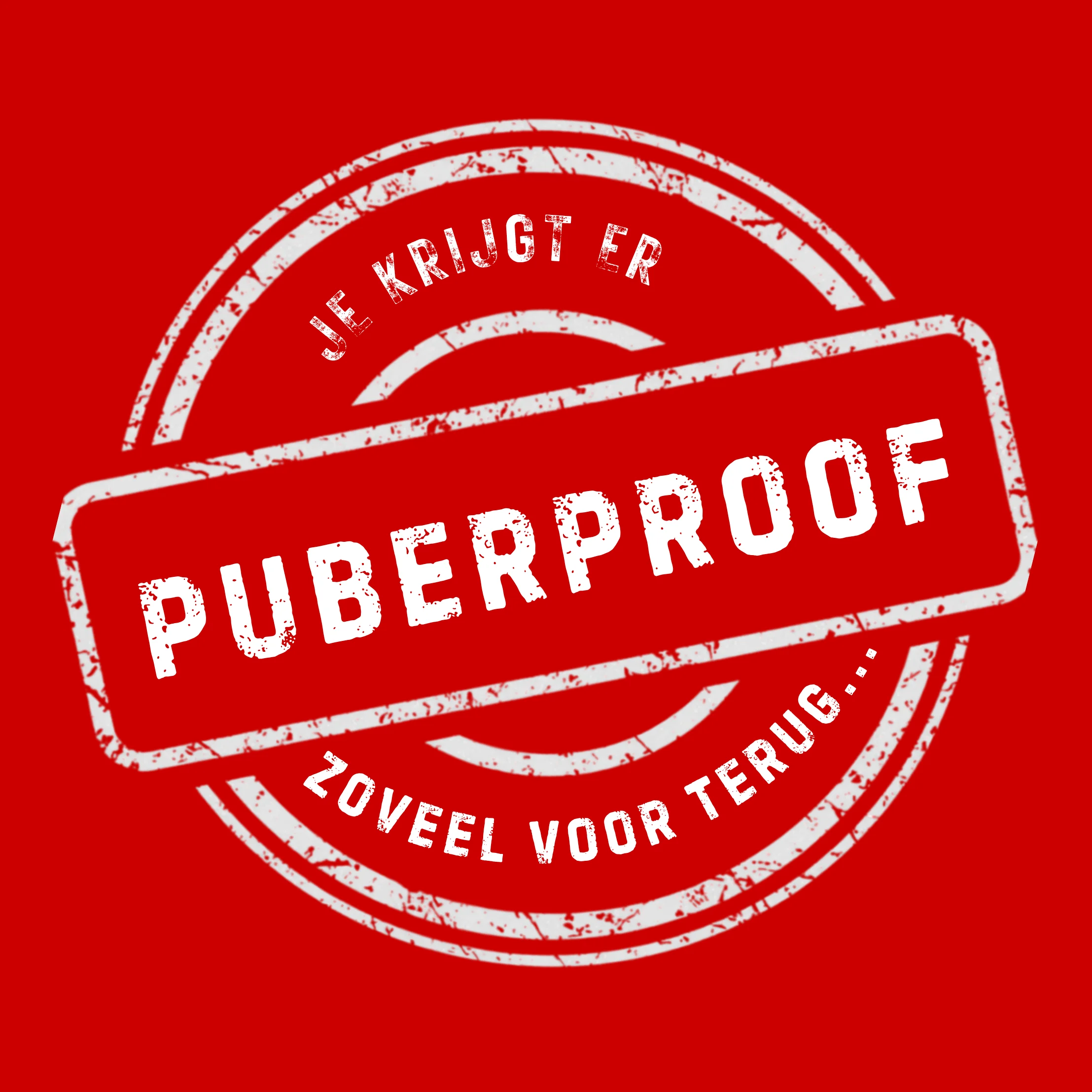 puberproof op rode cirkel